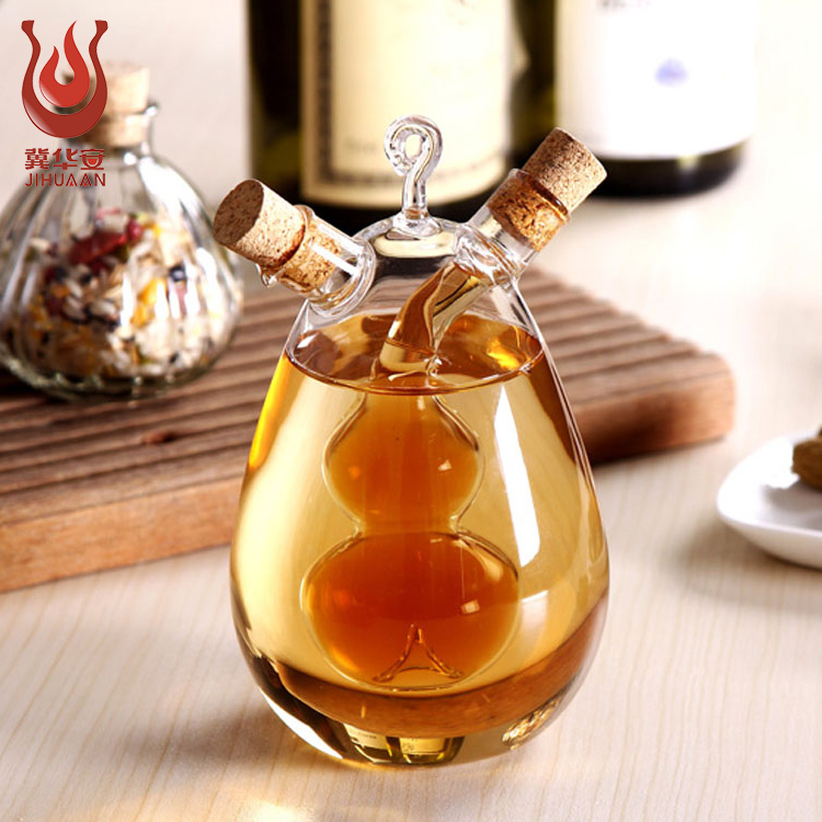 2020 Special Kitchenware Oil and Vinegar Glass Bottle 2 In 1 for kitchenware